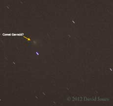 Comet Garradd? 10pm 18 March 2012