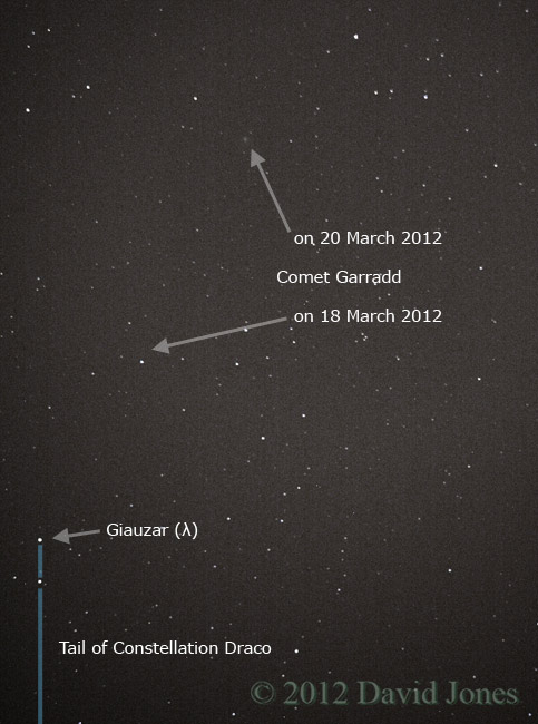 Comet Garradd , 7.47pm 20 March 2012