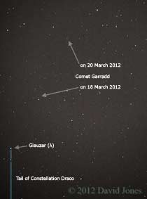 Comet Garradd , 7.47pm 20 March 2012