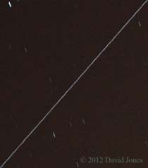 Satellite track (spinning?), 20 March 2012