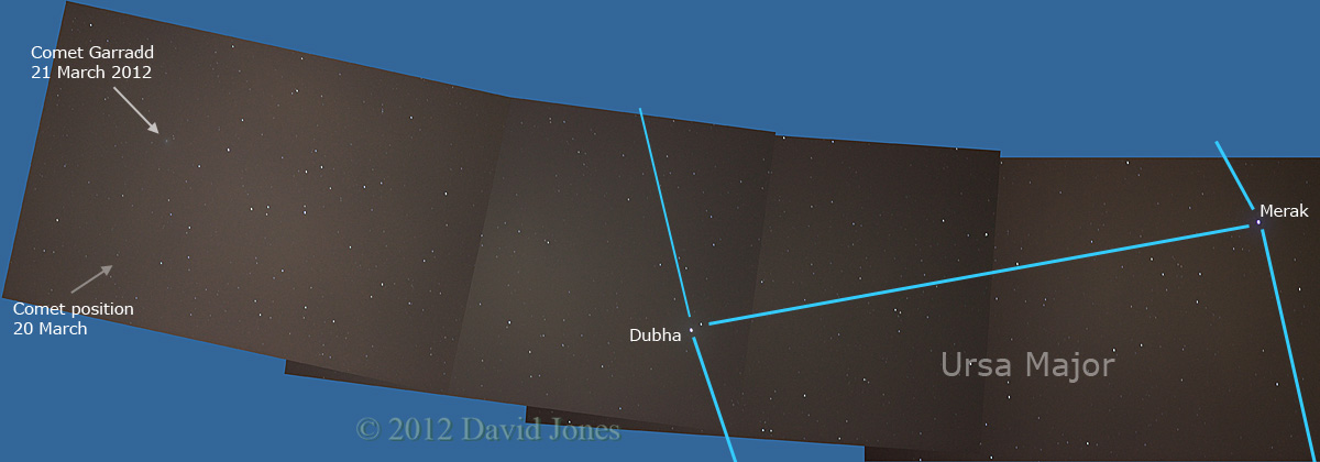 Comet Garradd, 8.15pm 21 March 2012