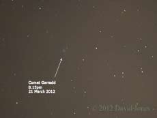 Comet Garradd, 8.15pm 21 March 2012  (b)