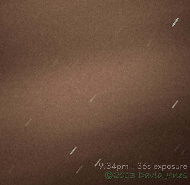 Asteroid 2012 DA14 - track at 9.34pm 15Feb2013