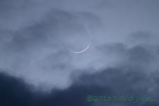 Crescent moon - 1, 13 March 2013