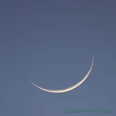 Crescent moon - 1b, 13 March 2013