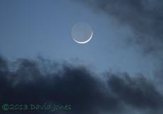 Crescent moon - 2, 13 March 2013