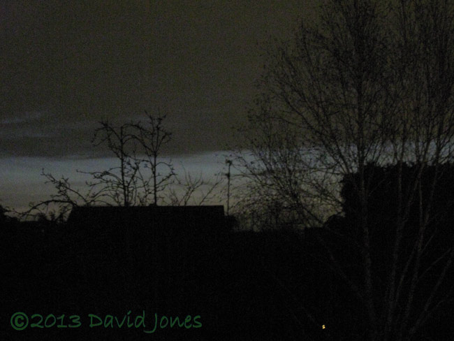 The Western sky at 7.30pm, 14 March 2013