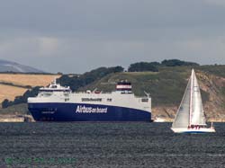 Ciudad de Cadiz, anchored in Falmouth Bay, 7 Sep 2013