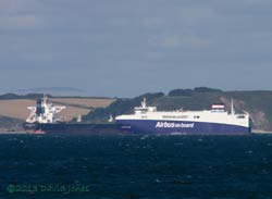 Ciudad de Cadiz, anchored in Falmouth Bay, 9 Sep 2013