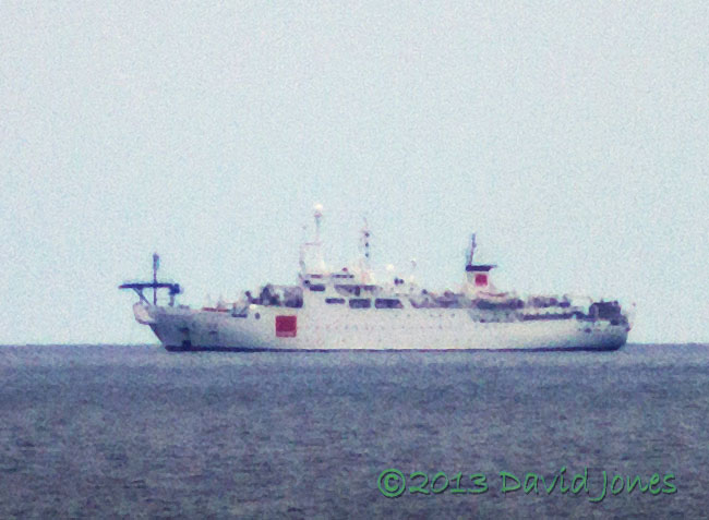 The cable ship 'Raymond Croze', 17km from Lizard Point, 11 Sept 2013