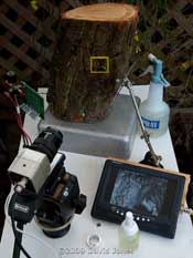 CCTV monitoring set-up with IR lighting, 7 November 2009